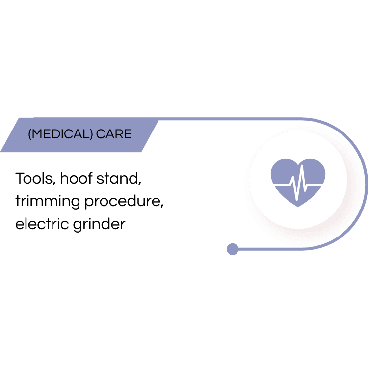 Cooperative hoof care medical care husbandry